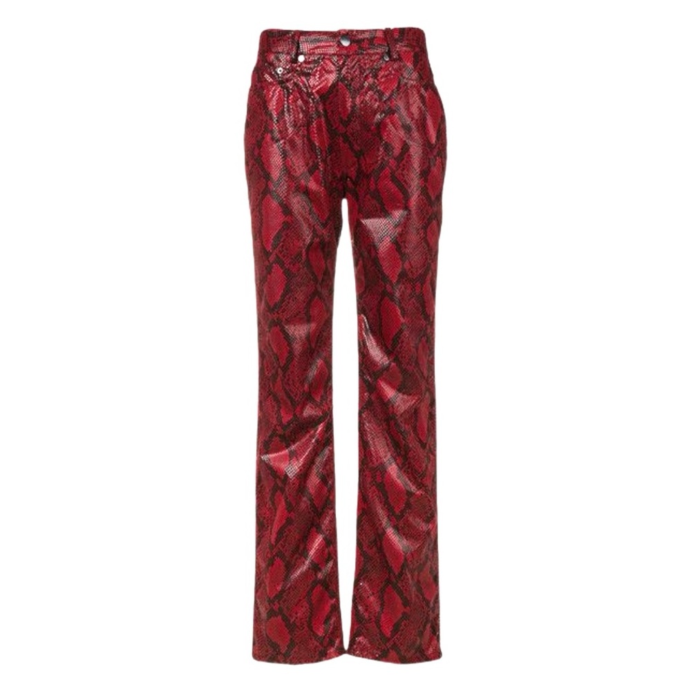 NWT Maison Margiela Faux Python Snakeskin Trousers US 4